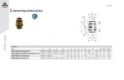 Штуцер 22х16 (переходник) L-39мм 2502 М22х1,5-М22х1,5-М16х1,5-L-39 CAMOZZI