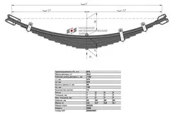 Рессора ГАЗ передняя 3308-2902012-02 3308-2902012-10 ЧМЗ