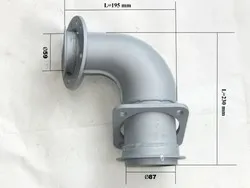 Патрубок турбокомпрессора КАМАЗ и металлорукава  54115-1203010-60 КАМАЗ