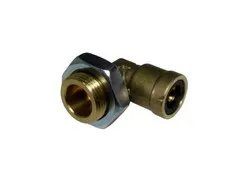Фитинг (наруж.резьба) трубка  10мм. М22Х1.5 угловой пвх. 9502 10-M22X1,5 